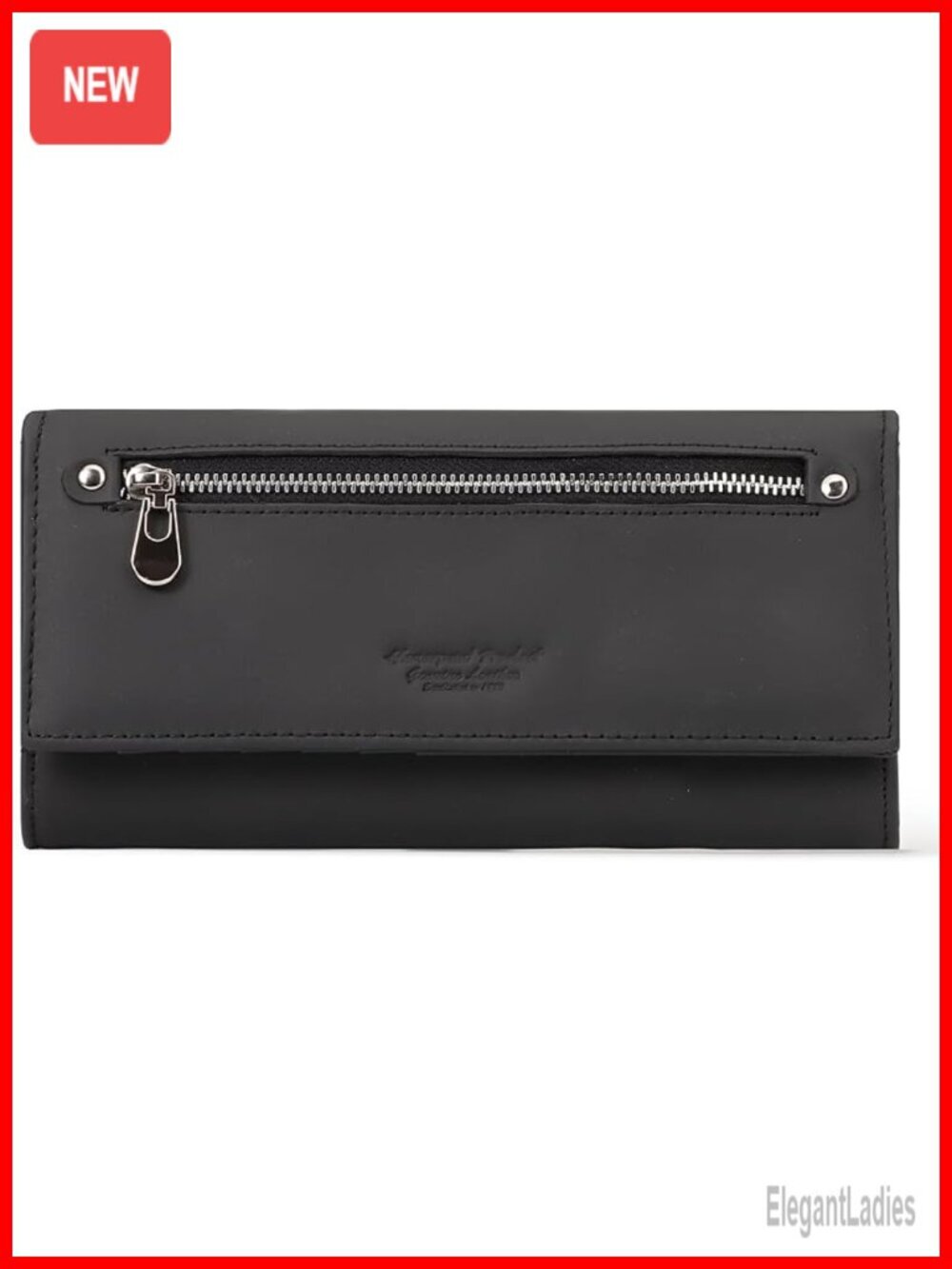 RFID Blocking Leather Bifold Wallet with Coin Pocket